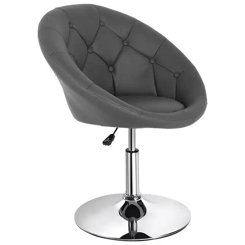 Chaise de Vanité Moderne Pivotante de Maquillage Hauteur Réglable Fauteuil d'Appoint