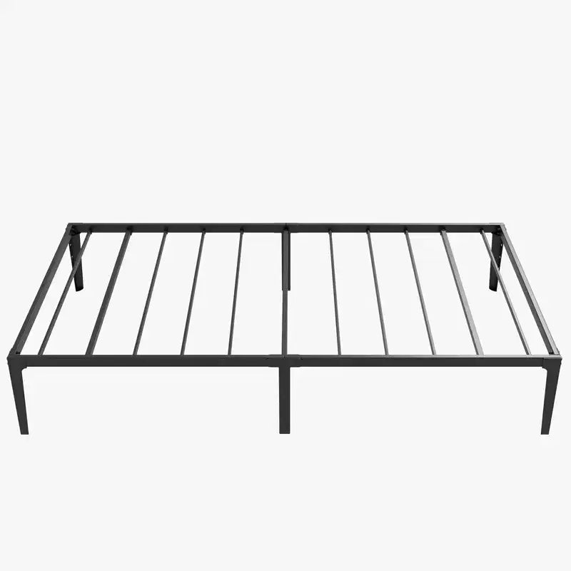 Bed Frame, Metal Platform Bed Frame No Box Spring Needed, Heavy Duty Bed Frame with Under-Bed Storage Space, Sturdy Metal Slat Support