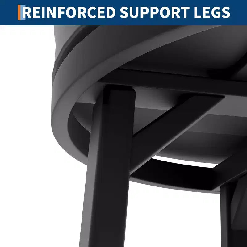 Tabourets de bar pivotants de 76 cm, lot de 4, avec repose-pieds, tabourets de bar modernes à hauteur de comptoir avec revêtement en similicuir et cadre en métal, tabourets de bar ronds sans dossier