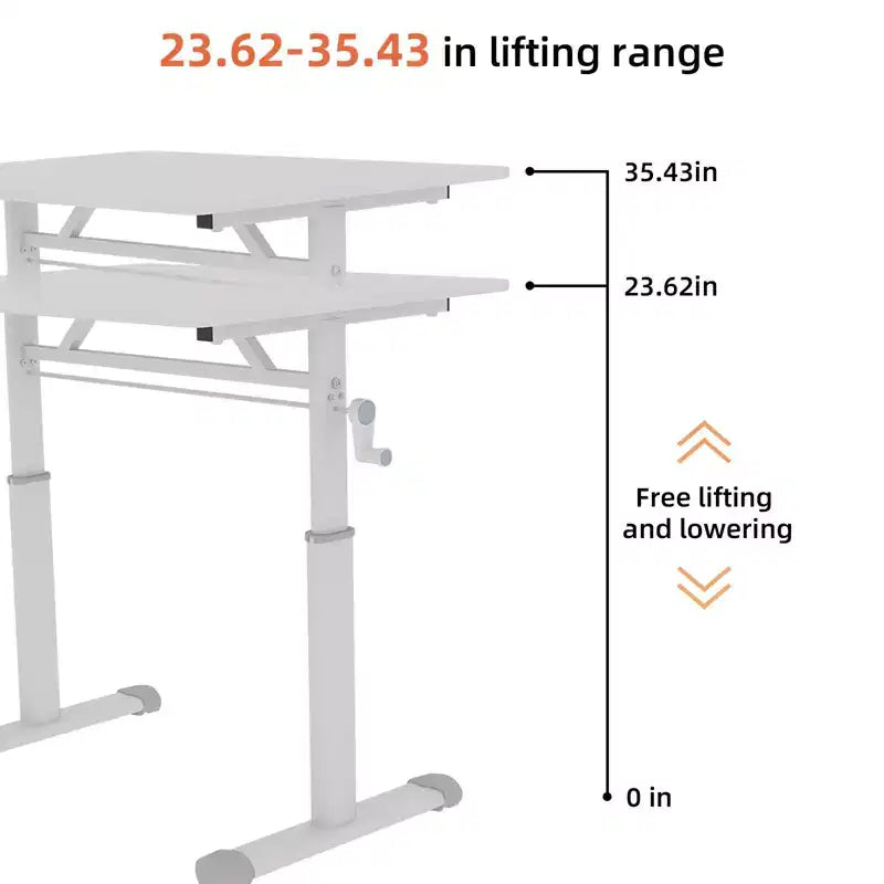 47,24 po de hauteur réglable – Long bureau d'ordinateur avec conception polyvalente, bureau d'écriture pour salon, bureau, salle de classe