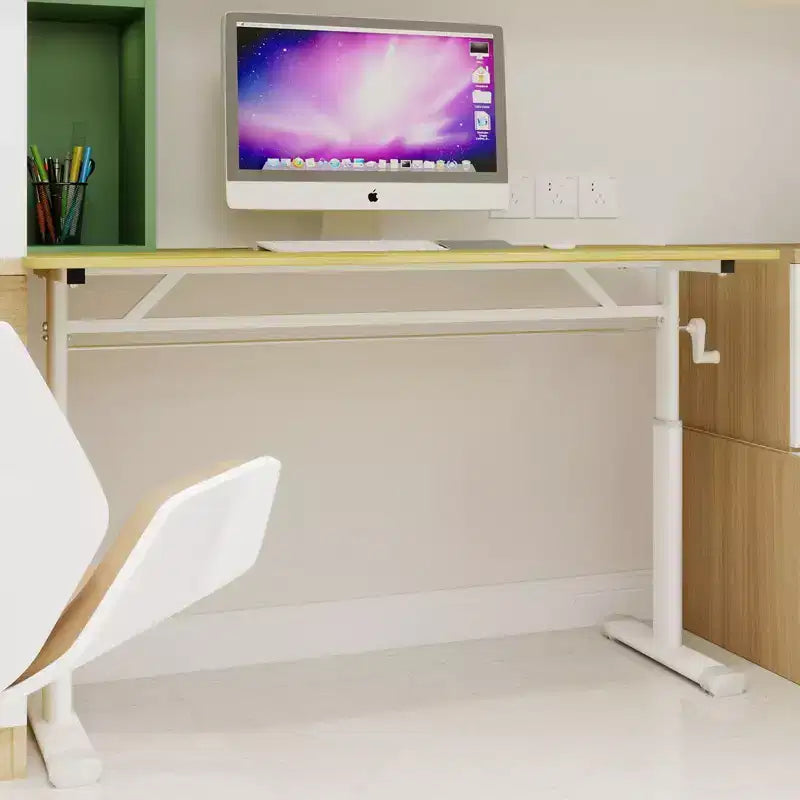 47,24 po de hauteur réglable – Long bureau d'ordinateur avec conception polyvalente, bureau d'écriture pour salon, bureau, salle de classe