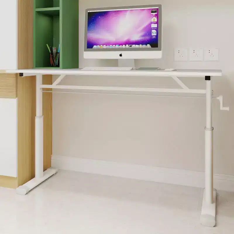 47,24 po de hauteur réglable – Long bureau d'ordinateur avec conception polyvalente, bureau d'écriture pour salon, bureau, salle de classe