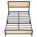 Full-size platform bed frame, metal bed frame with under-bed storage, suitable for bedrooms without a spring mattress