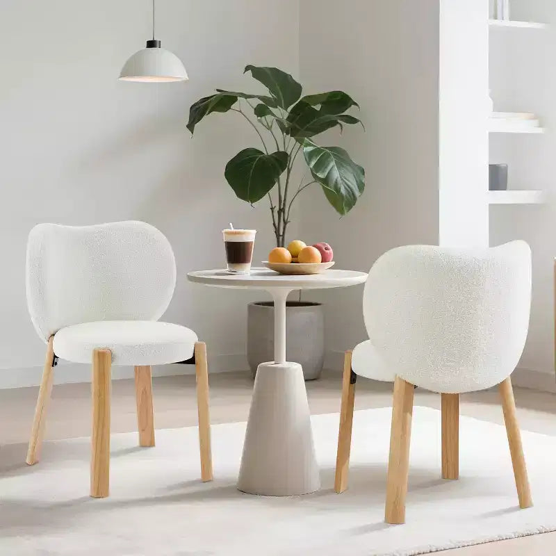 COZONY Chaise de maquillage à dossier cœur, lot de 1 ou 2, chaise de coiffeuse et de salle à manger pour chambre à coucher, chaise d'appoint confortable, capacité de 136 kg, compatible avec les bureaux de moins de 61 cm