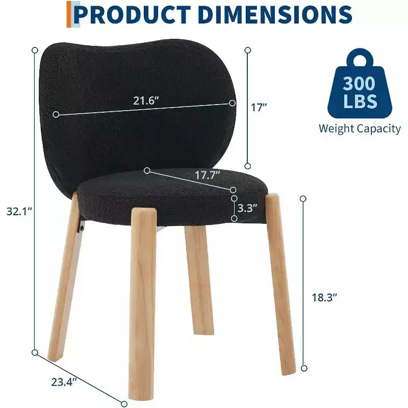 COZONY Chaise de maquillage à dossier cœur, lot de 1 ou 2, chaise de coiffeuse et de salle à manger pour chambre à coucher, chaise d'appoint confortable, capacité de 136 kg, compatible avec les bureaux de moins de 61 cm