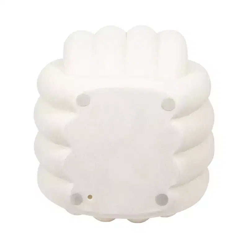 Tabouret décoratif en forme de nœud pour la décoration intérieure - Pouf au design inspiré de l'art moderne, parfait pour une coiffeuse, une chambre ou un salon - 18, Blanc