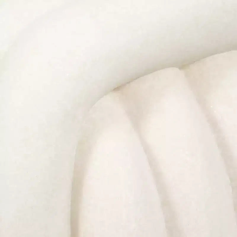 Tabouret décoratif en forme de nœud pour la décoration intérieure - Pouf au design inspiré de l'art moderne, parfait pour une coiffeuse, une chambre ou un salon - 18, Blanc
