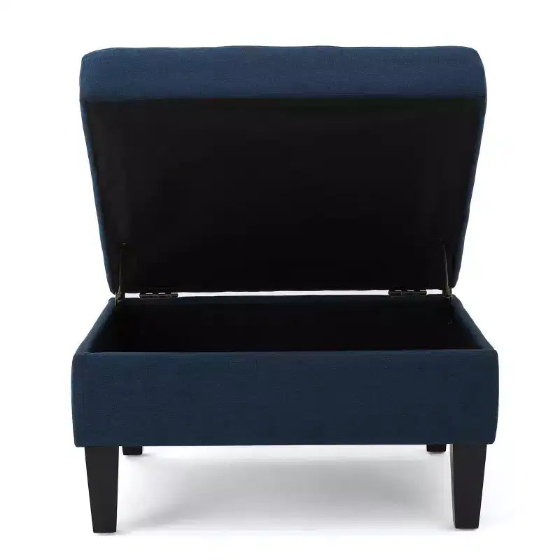 Banc ottoman de rangement carré moderne avec coussin, bout de lit avec pieds en bois, banc d'entrée pour chambre à coucher, salon