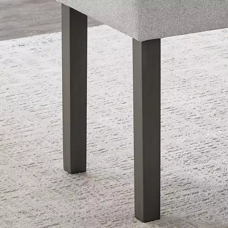Banc moderne rembourré 40 po, banc à chaussures d'entrée avec cadre en bois, chaises de salle à manger, banc polyvalent en bout de lit pour le salon et la chambre