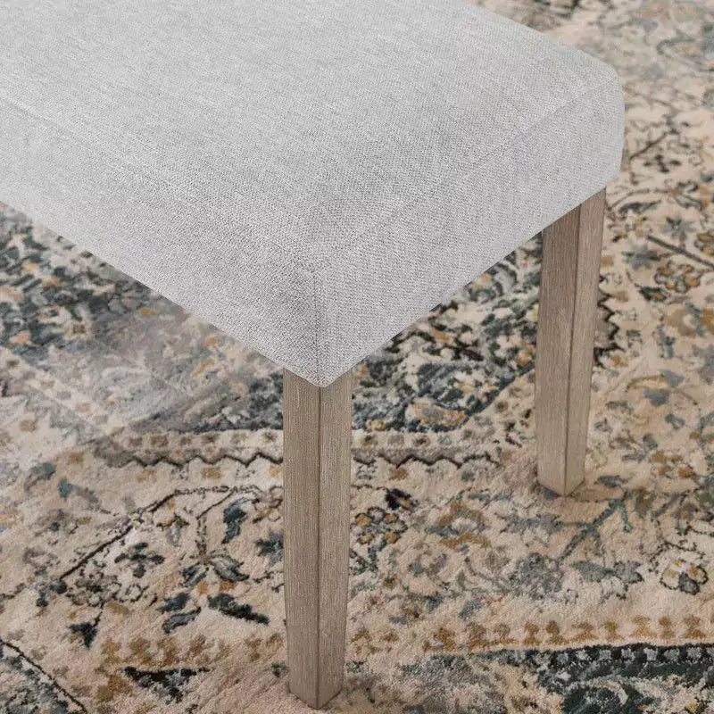 Banc moderne rembourré 40 po, banc à chaussures d'entrée avec cadre en bois, chaises de salle à manger, banc polyvalent en bout de lit pour le salon et la chambre