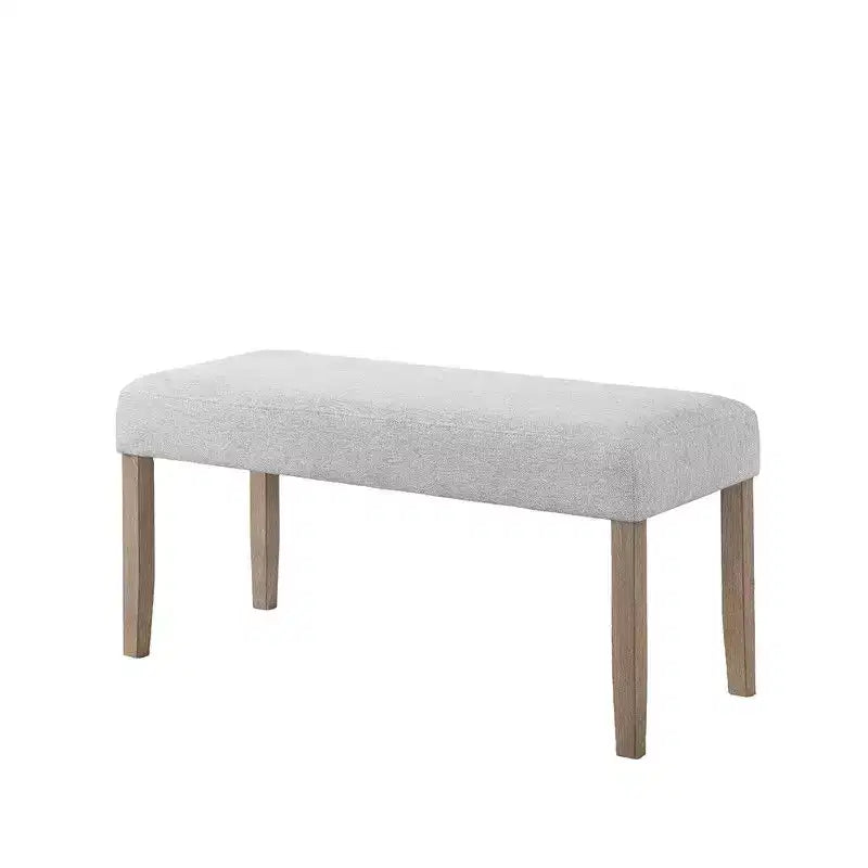 Banc moderne rembourré 40 po, banc à chaussures d'entrée avec cadre en bois, chaises de salle à manger, banc polyvalent en bout de lit pour le salon et la chambre