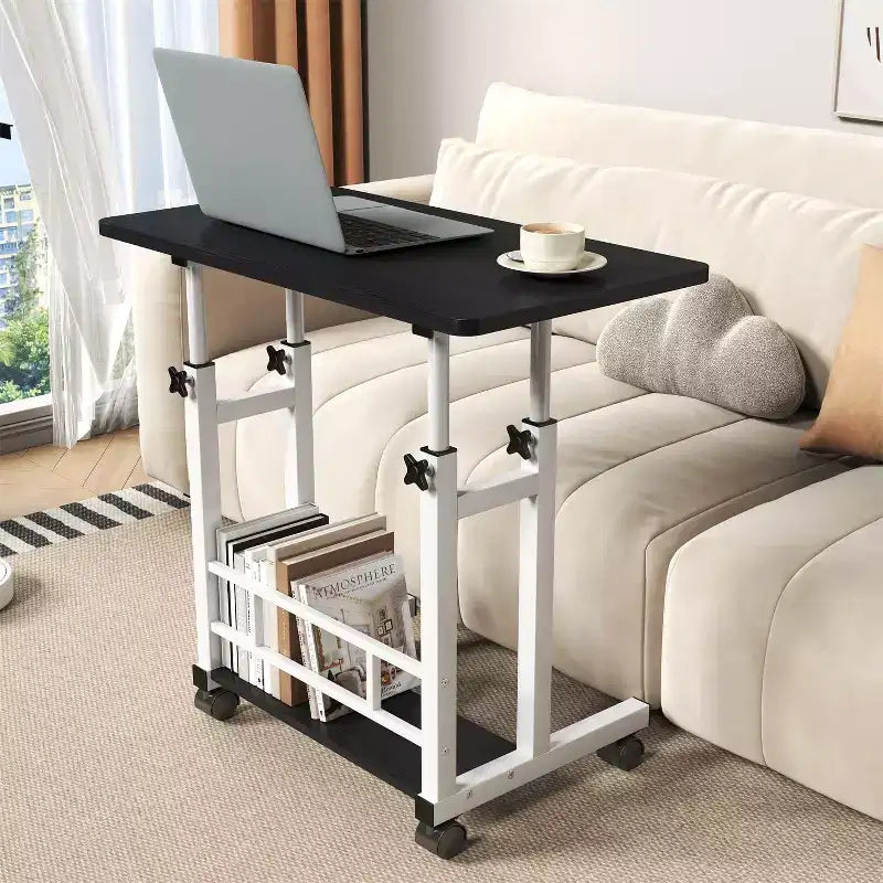 Petit bureau debout réglable en hauteur, bureau mobile pour ordinateur portable, table d'ordinateur portable pour le bureau à domicile et le tapis de marche