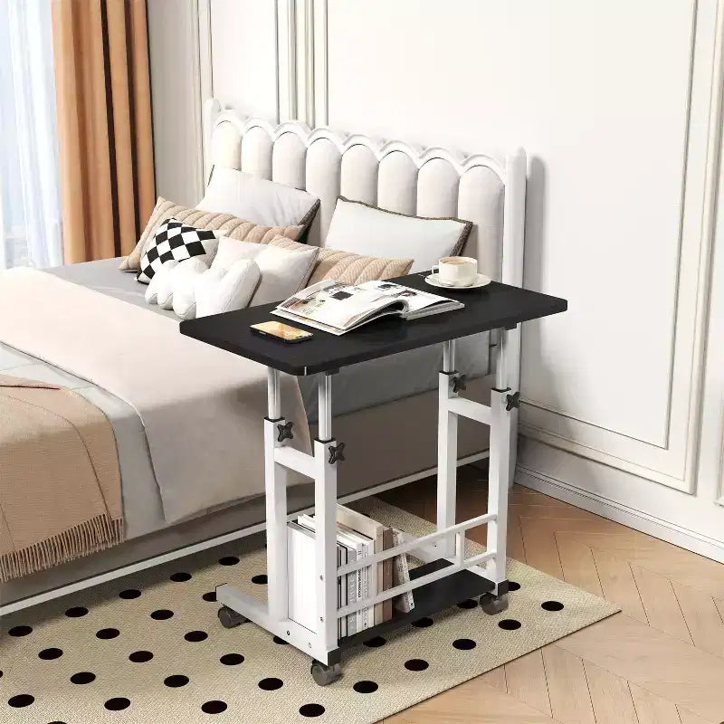 Petit bureau debout réglable en hauteur, bureau mobile pour ordinateur portable, table d'ordinateur portable pour le bureau à domicile et le tapis de marche
