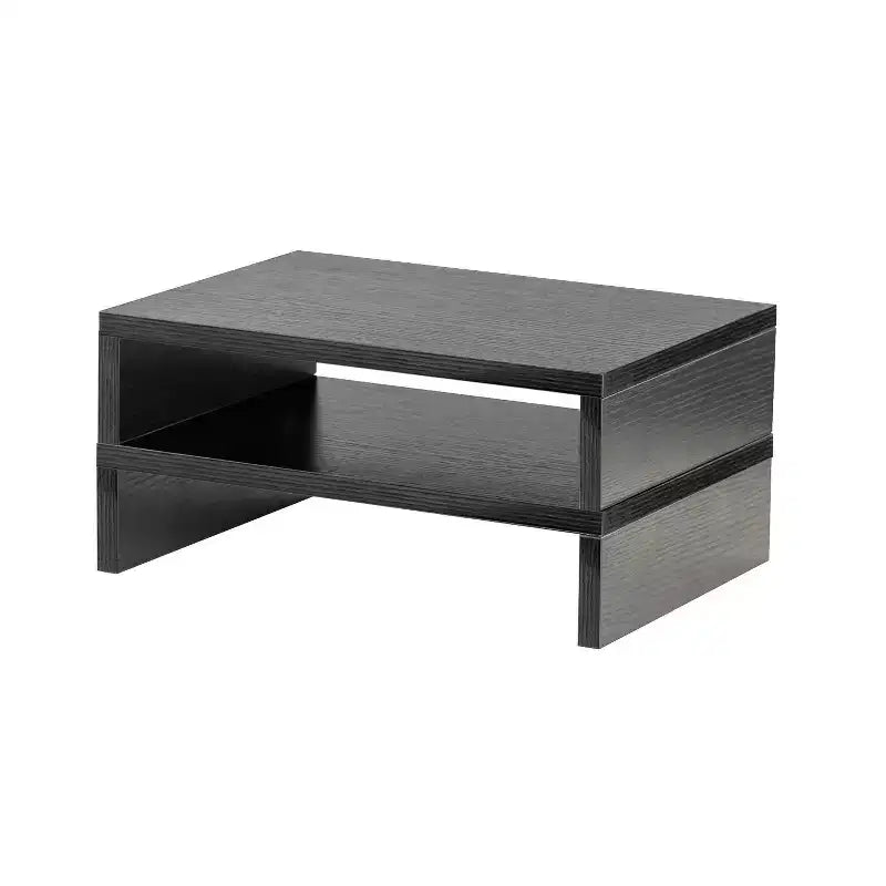 FurnitureR Dual-Tier Monitor Stand Riser, Adjustable Length Computer Monitor Riser with Storage Shelf, Ergonomic Desk Organizer for Laptop, PC