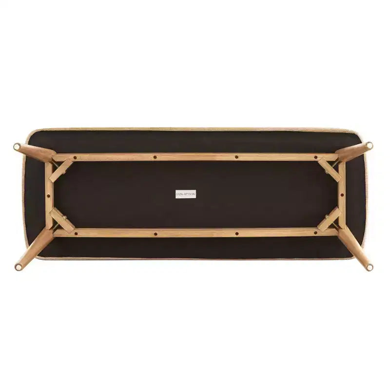 Banc de salle à manger Pierre MidCentury Modern fuselé et rembourré iNSPIRE Q