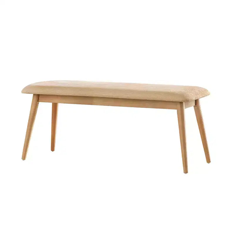 Banc de salle à manger Pierre MidCentury Modern fuselé et rembourré iNSPIRE Q
