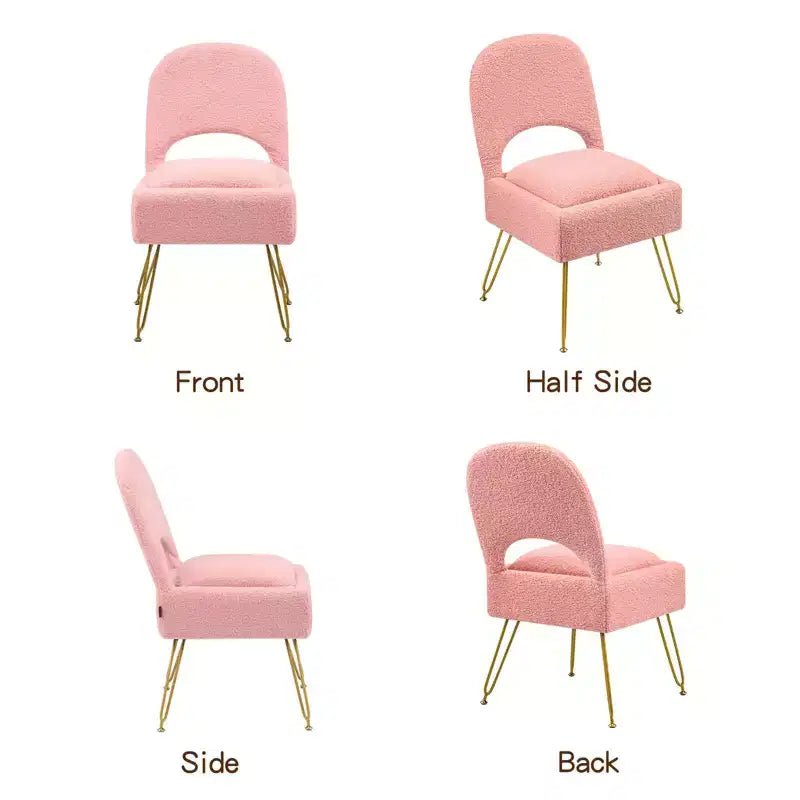 Chaise de coiffeuse avec rangementChaise de maquillage avec rangement et dossier rabattable
