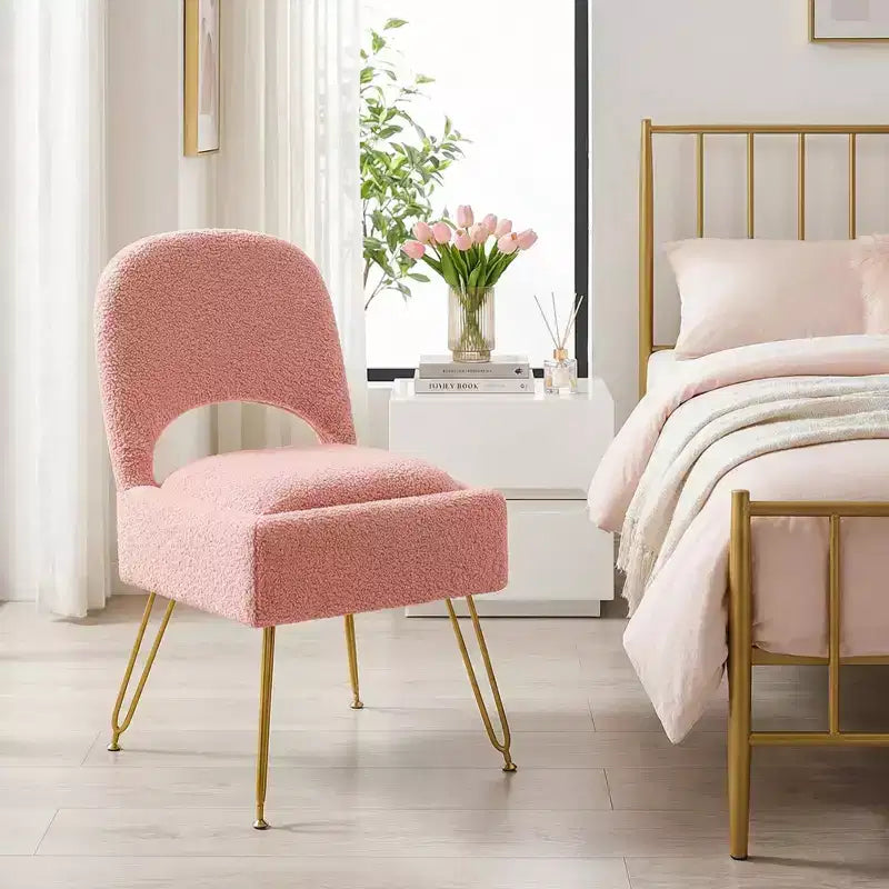 Chaise de coiffeuse avec rangementChaise de maquillage avec rangement et dossier rabattable