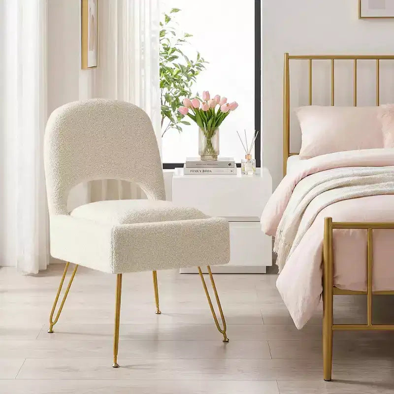 Chaise de coiffeuse avec rangementChaise de maquillage avec rangement et dossier rabattable