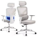 Ergonomic Mesh Office Chair, Headrest, Lumbar Support, Rolling Swivel Computer Desk Chair, for Home, Office