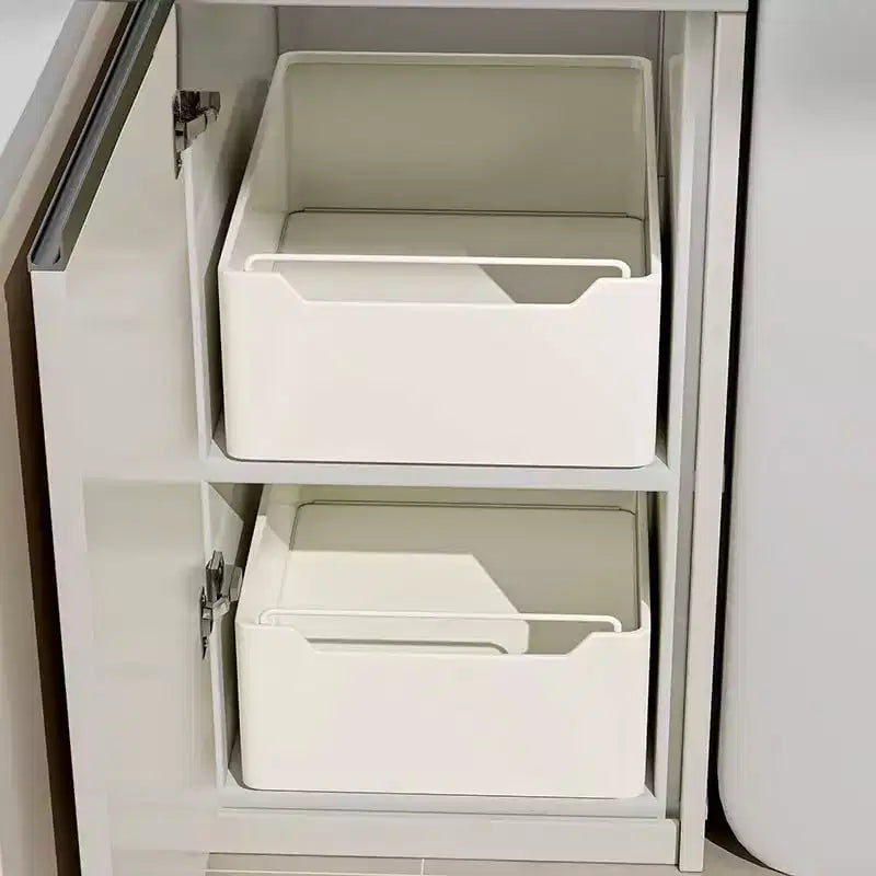 Organisateur de placard coulissant, étagère coulissante sans perçage, rangement robuste pour cuisine/salle de bain/garde-manger