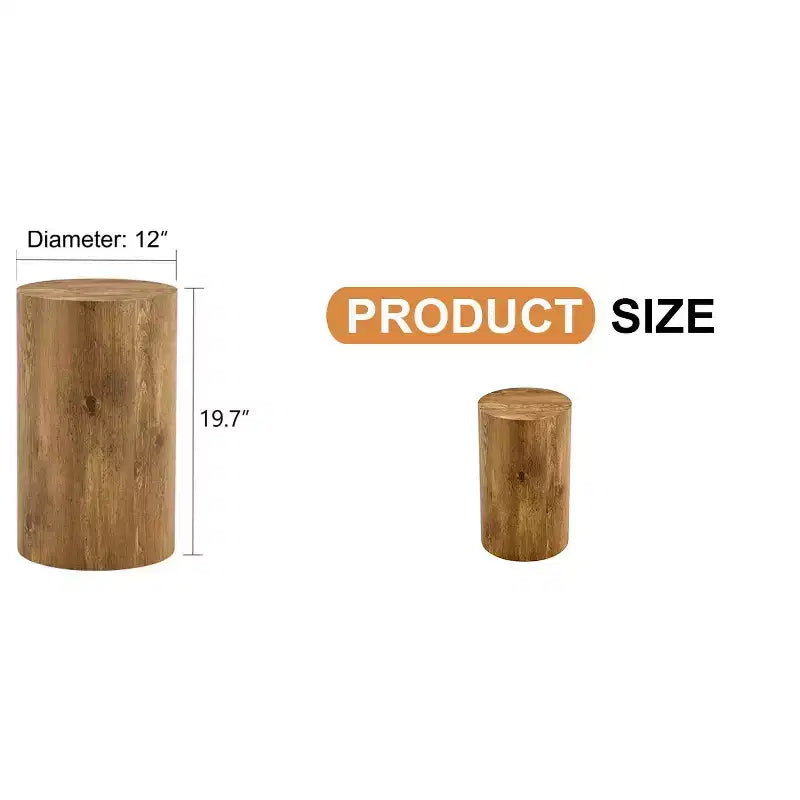 Table multifonctionnelle cylindrique à motifs, petite table basse de salle à manger, bureau d'écriture en MDF pour divers styles d'intérieur