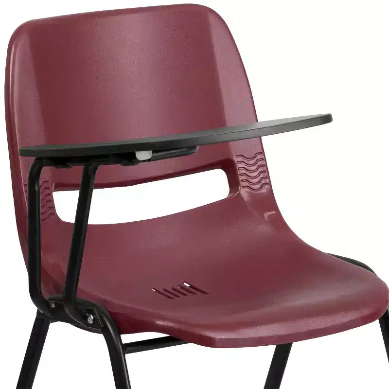 Chaise ergonomique Flash Furniture avec tablette rabattable à droite