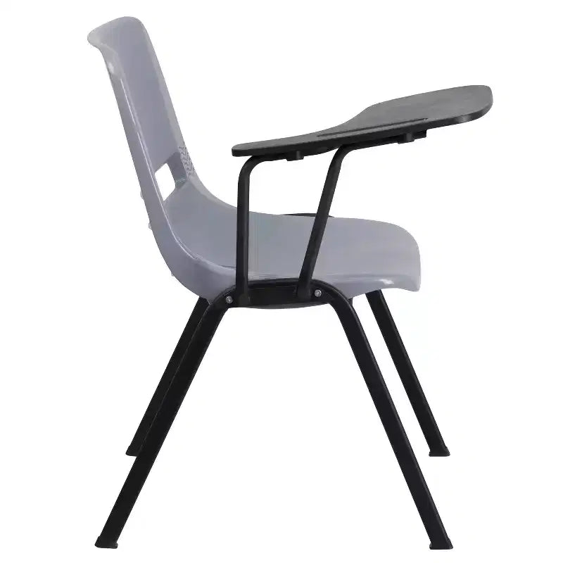 Chaise ergonomique Flash Furniture avec tablette rabattable à droite