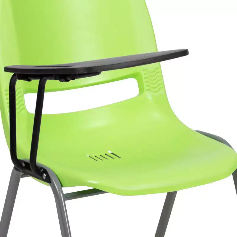Chaise ergonomique Flash Furniture avec tablette rabattable à droite