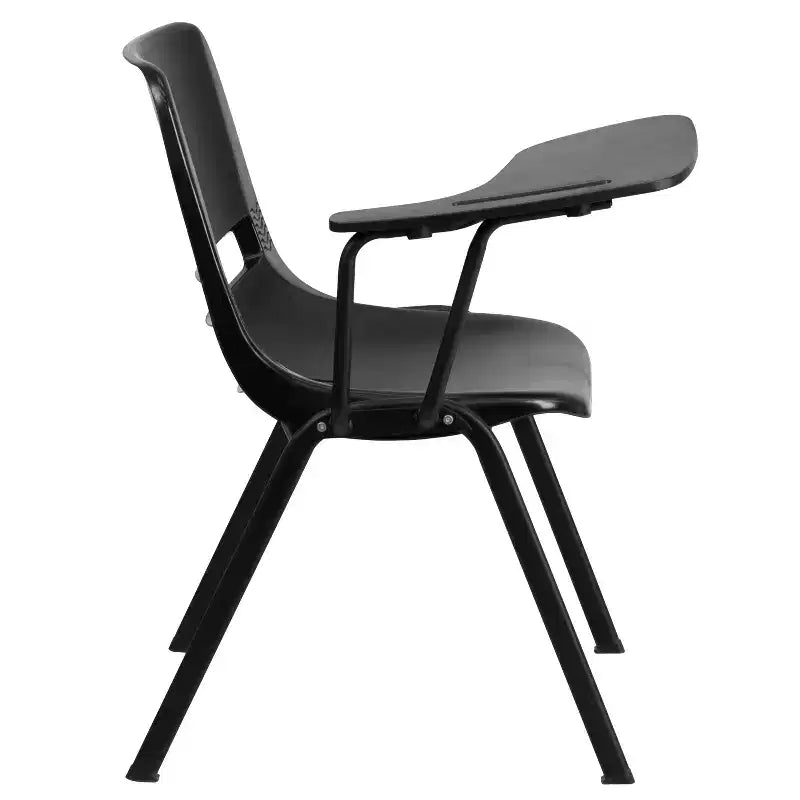 Chaise ergonomique Flash Furniture avec tablette rabattable à droite