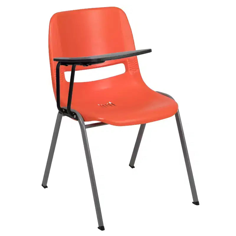 Chaise ergonomique Flash Furniture avec tablette rabattable à droite