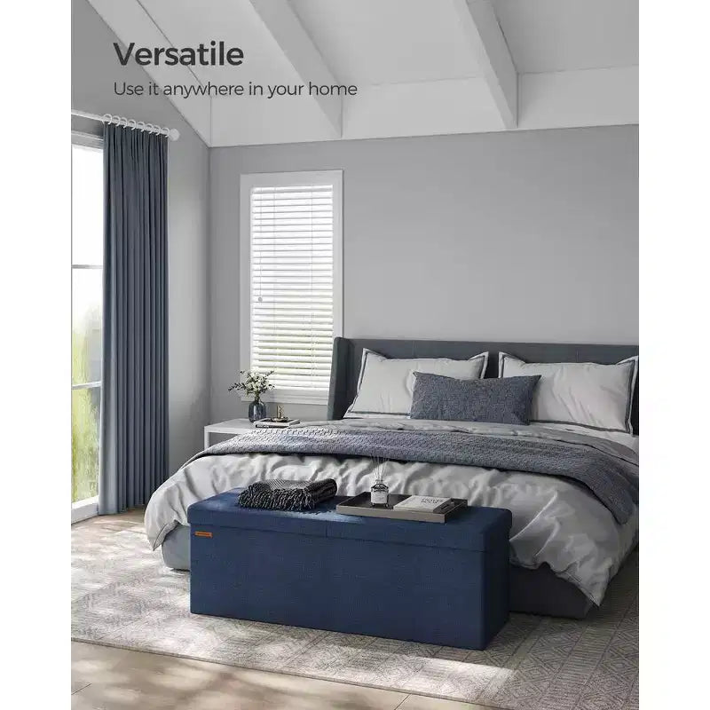 43.3 Banc de rangement pliant Pouf de rangement avec coffre