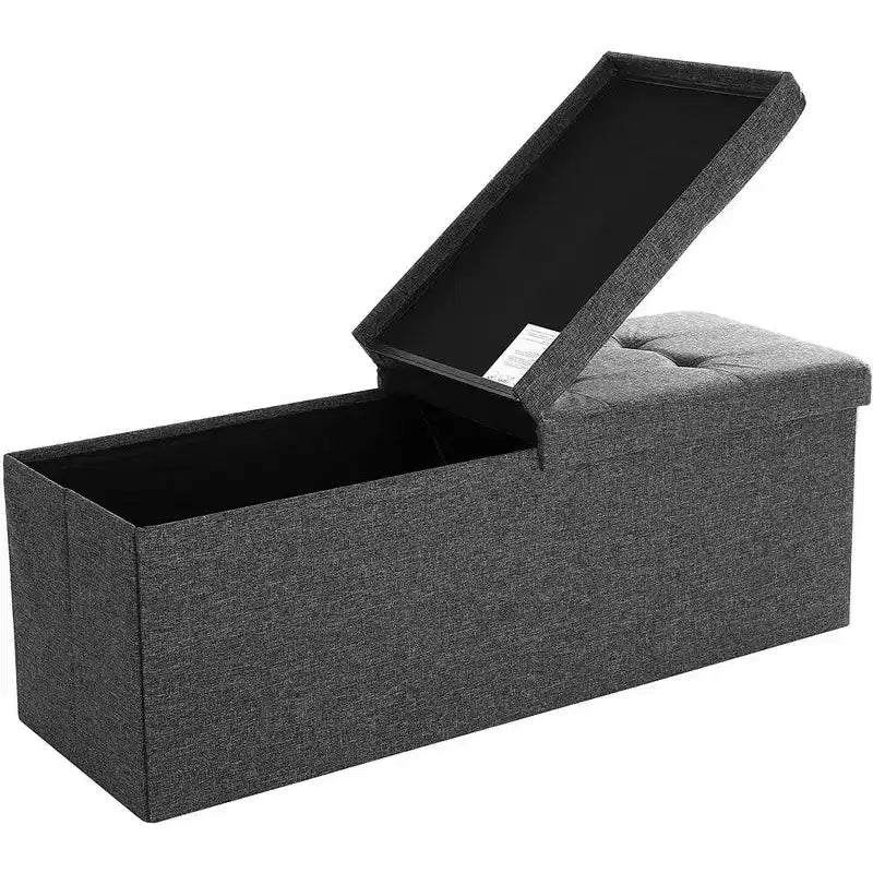 43.3 Banc de rangement pliant Pouf de rangement avec coffre