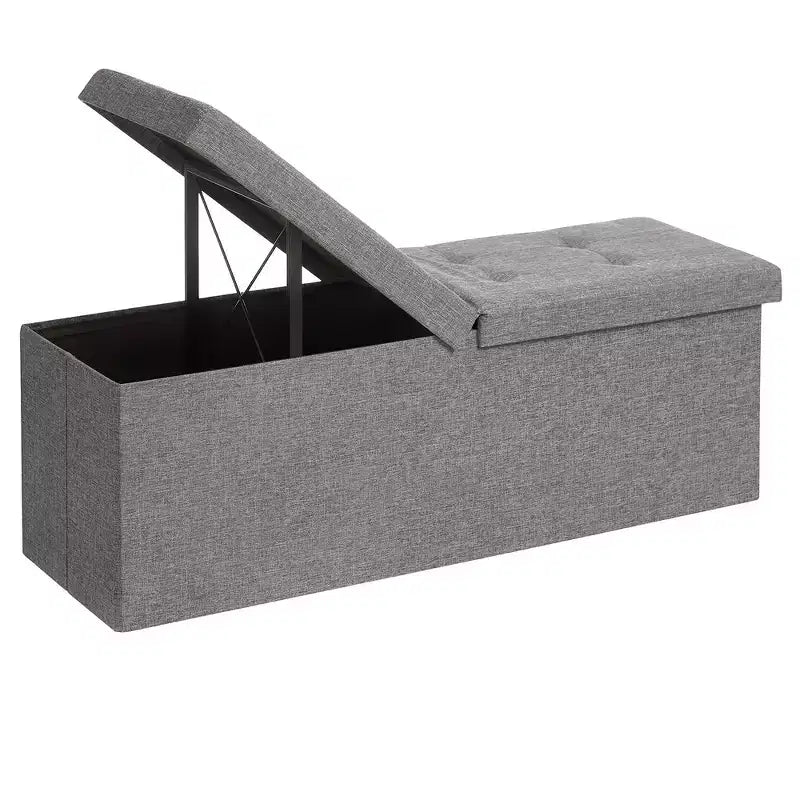 43.3 Banc de rangement pliant Pouf de rangement avec coffre