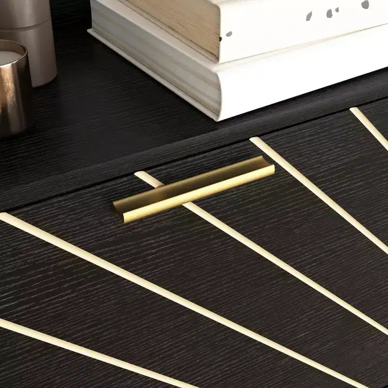 Meuble à chaussures moderne avec 3 tiroirs basculants et étagères ouvertes, en bois, organisateur de chaussures autoportant 4M