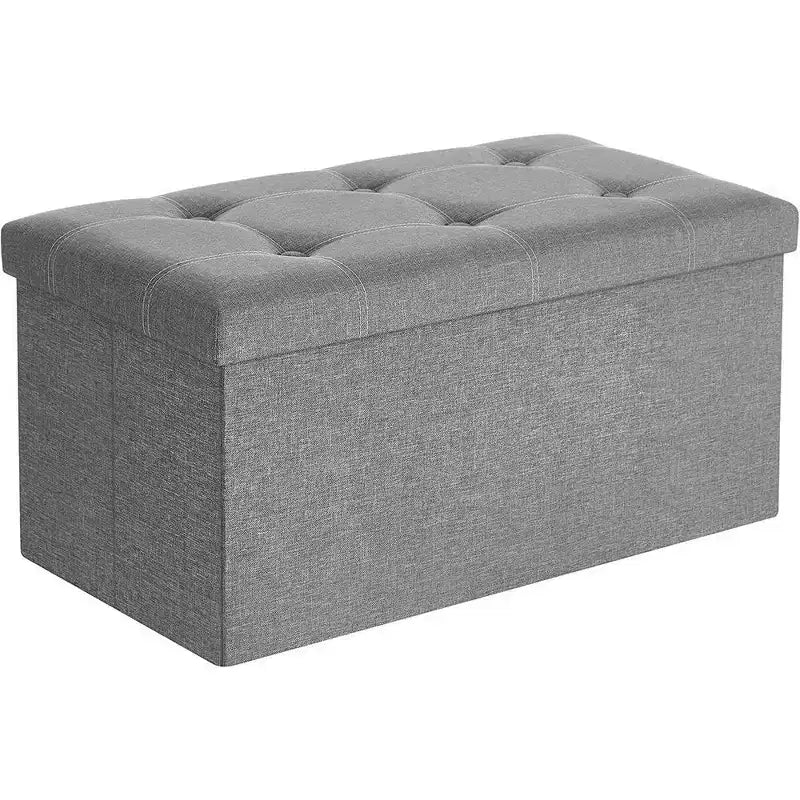 Banc Coffre de Rangement Pouf de Rangement Repose-Pieds Supporte jusqu'à 300 kg pour Chambre à Coucher Salon