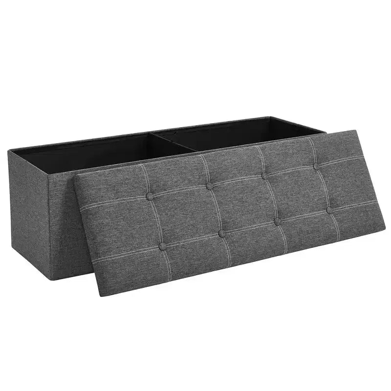 Banc Coffre de Rangement Pouf de Rangement Repose-Pieds Supporte jusqu'à 300 kg pour Chambre à Coucher Salon