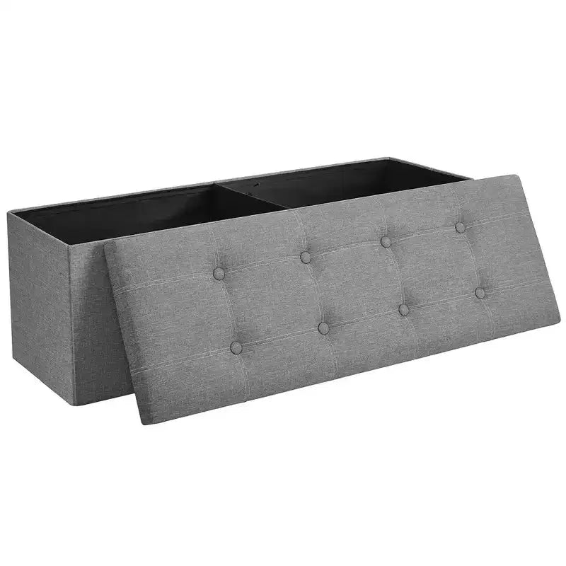 Banc Coffre de Rangement Pouf de Rangement Repose-Pieds Supporte jusqu'à 300 kg pour Chambre à Coucher Salon