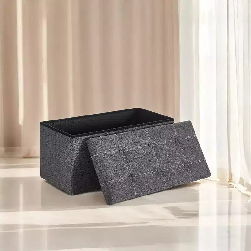 Banc Coffre de Rangement Pouf de Rangement Repose-Pieds Supporte jusqu'à 300 kg pour Chambre à Coucher Salon