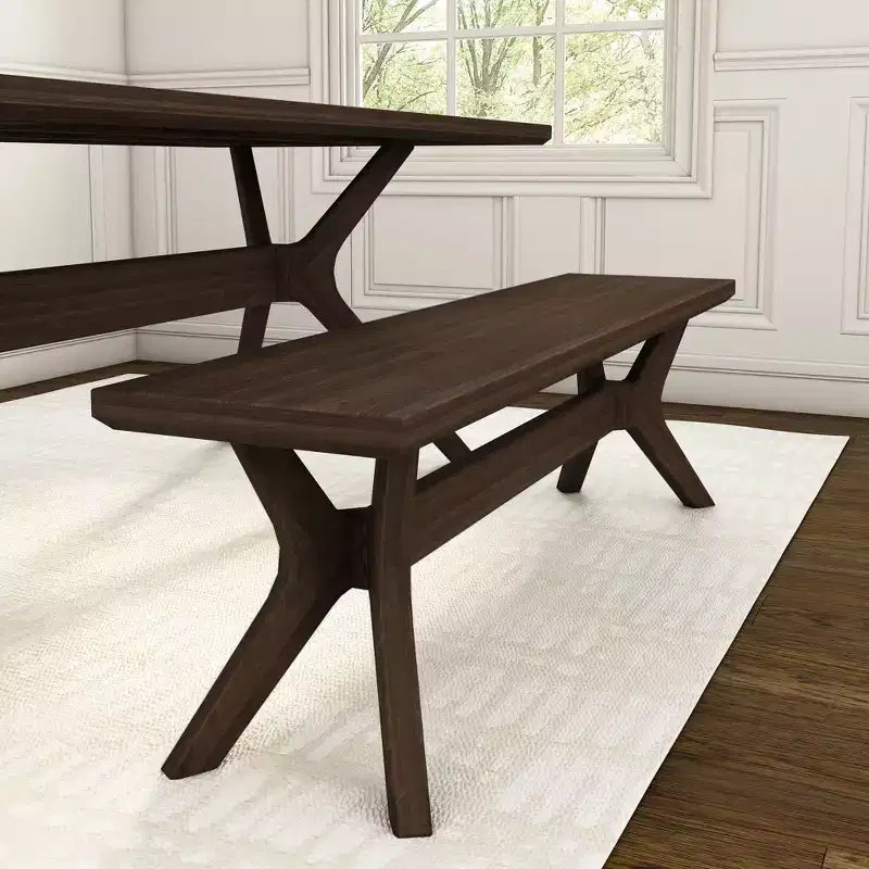 Banc de salle à manger Verso en bois massif Plank+Beam, banc d'entrée 60, banc de pièce minimaliste